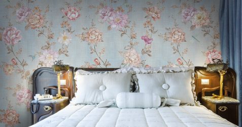 Combinação de papel de parede de quarto: mais de 240 fotos de combinações de interiores bonitas