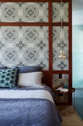 Papéis de parede no quarto - idéias interiores modernos de 2017, fotos e recomendações que não podem ser ignoradas
