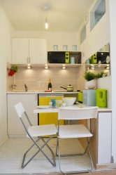 Studio Apartment: Soluções de estilo com elementos decorativos. 205+ Idéias Fotográficas de interior moderno