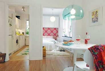 Studio Apartment: Soluções de estilo com elementos decorativos. 205+ Idéias Fotográficas de interior moderno