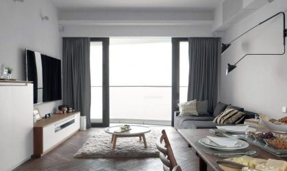 Studio Apartment: Soluções de estilo com elementos decorativos. 205+ Idéias Fotográficas de interior moderno