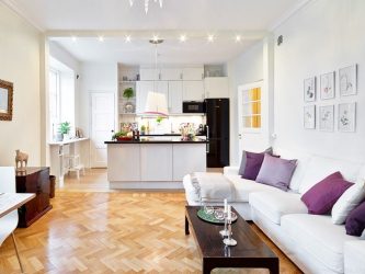 Studio Apartment: Soluções de estilo com elementos decorativos. 205+ Idéias Fotográficas de interior moderno
