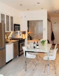 Studio Apartment: Soluções de estilo com elementos decorativos. 205+ Idéias Fotográficas de interior moderno