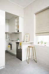 Studio Apartment: Soluções de estilo com elementos decorativos. 205+ Idéias Fotográficas de interior moderno