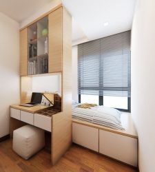 Studio Apartment: Soluções de estilo com elementos decorativos. 205+ Idéias Fotográficas de interior moderno