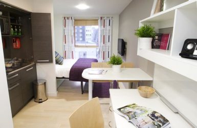 Studio Apartment: Soluções de estilo com elementos decorativos. 205+ Idéias Fotográficas de interior moderno
