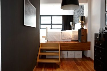 Studio Apartment: Soluções de estilo com elementos decorativos. 205+ Idéias Fotográficas de interior moderno