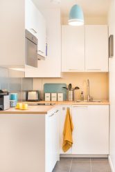 Studio Apartment: Soluções de estilo com elementos decorativos. 205+ Idéias Fotográficas de interior moderno