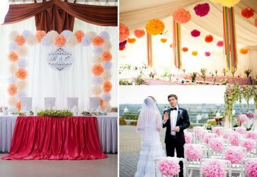 Fazendo um salão para um casamento memorável As mãos (mais de 210 fotos) De uma vez por todas!