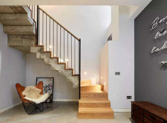 Terminando as escadas em uma casa particular: As idéias mais populares (laminado, azulejo, pedra). Selecionamos apenas materiais práticos e confiáveis ​​(mais de 160 fotos)