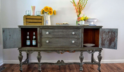 Patina no interior - velho nobre em sua casa. 180+ (foto) com ouro, prata e outros efeitos metálicos