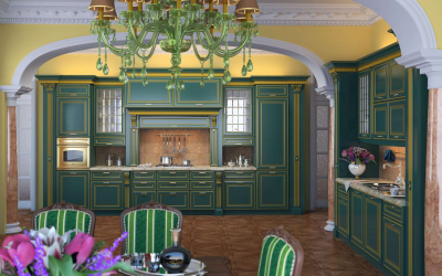 Patina no interior - velho nobre em sua casa. 180+ (foto) com ouro, prata e outros efeitos metálicos
