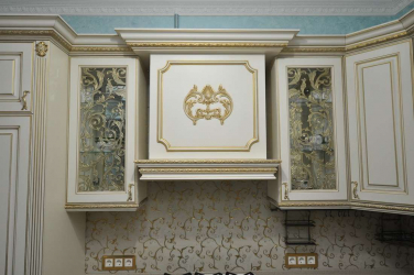 Patina no interior - velho nobre em sua casa. 180+ (foto) com ouro, prata e outros efeitos metálicos