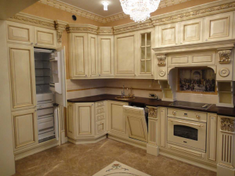 Patina no interior - velho nobre em sua casa. 180+ (foto) com ouro, prata e outros efeitos metálicos
