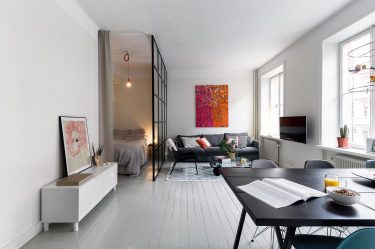 Layout de apartamentos de 2 (dois quartos): 215+ Fotos das formas aprimoradas de reencarnação do Design