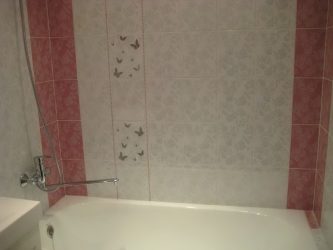 Projetar e terminar o banheiro com painéis de plástico 110+ Foto - maneira rápida e barata de decoração