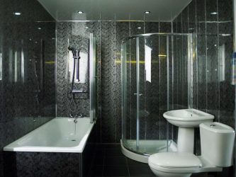 Projetar e terminar o banheiro com painéis de plástico 110+ Foto - maneira rápida e barata de decoração