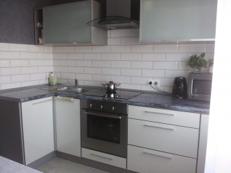 Porco no interior: Características e formas de colocação (avental de cozinha, piso, banheiro, paredes). Qual é o segredo da popularidade? (120 + fotos)