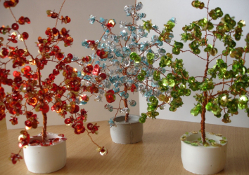 Artesanato feito de miçangas é a base para iniciantes com esquemas (árvores, flores, quadros). Aulas de beleza faça você mesmo (mais de 190 fotos)