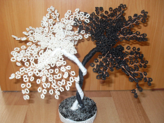 Artesanato feito de miçangas é a base para iniciantes com esquemas (árvores, flores, quadros). Aulas de beleza faça você mesmo (mais de 190 fotos)