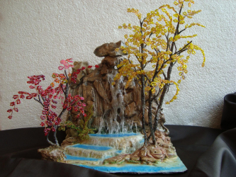 Artesanato feito de miçangas é a base para iniciantes com esquemas (árvores, flores, quadros). Aulas de beleza faça você mesmo (mais de 190 fotos)