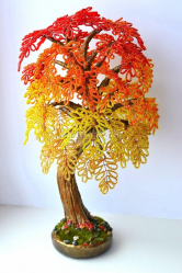 Artesanato feito de miçangas é a base para iniciantes com esquemas (árvores, flores, quadros). Aulas de beleza faça você mesmo (mais de 190 fotos)