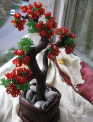 Artesanato feito de miçangas é a base para iniciantes com esquemas (árvores, flores, quadros). Aulas de beleza faça você mesmo (mais de 190 fotos)