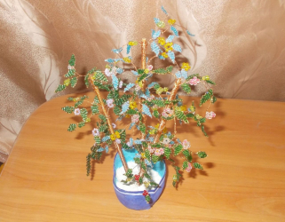 Artesanato feito de miçangas é a base para iniciantes com esquemas (árvores, flores, quadros). Aulas de beleza faça você mesmo (mais de 190 fotos)