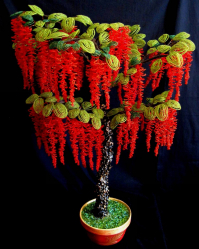 Artesanato feito de miçangas é a base para iniciantes com esquemas (árvores, flores, quadros). Aulas de beleza faça você mesmo (mais de 190 fotos)