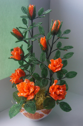 Artesanato feito de miçangas é a base para iniciantes com esquemas (árvores, flores, quadros). Aulas de beleza faça você mesmo (mais de 190 fotos)