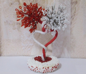Artesanato feito de miçangas é a base para iniciantes com esquemas (árvores, flores, quadros). Aulas de beleza faça você mesmo (mais de 190 fotos)
