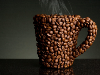 O artesanato mais incomum e interessante de café e grãos de café para 5+. Oficinas fáceis para iniciantes passo a passo (130 + foto)