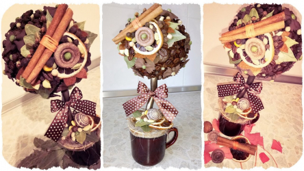 O artesanato mais incomum e interessante de café e grãos de café para 5+. Oficinas fáceis para iniciantes passo a passo (130 + foto)