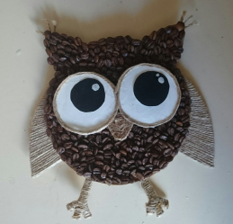 O artesanato mais incomum e interessante de café e grãos de café para 5+. Oficinas fáceis para iniciantes passo a passo (130 + foto)