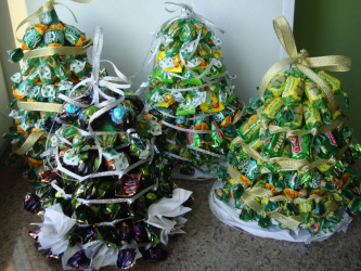 Idéias exclusivas e saborosas: Presentes de doces do-it-yourself. 90+ (fotos) de doces e artesanato original para o novo ano de 2019. 7 oficinas de luz
