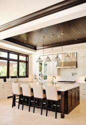 Qual é o melhor teto da cozinha? 180+ Fotos As opções mais modernas