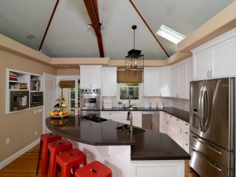 Qual é o melhor teto da cozinha? 180+ Fotos As opções mais modernas