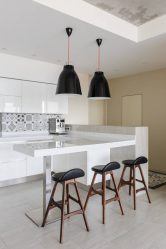 Qual é o melhor teto da cozinha? 180+ Fotos As opções mais modernas