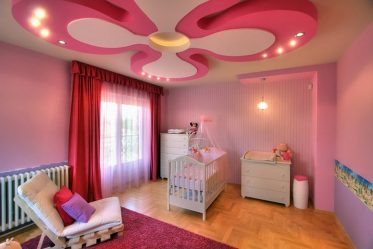 O teto na sala (310 + Foto): alta qualidade e moda. Apenas opções ganha-ganha