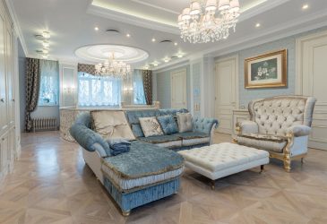 O teto na sala (310 + Foto): alta qualidade e moda. Apenas opções ganha-ganha