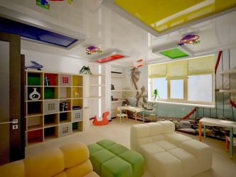 O teto na sala (310 + Foto): alta qualidade e moda. Apenas opções ganha-ganha