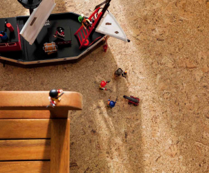 Qual é o piso de cortiça no interior? 100+ (foto) solução bem sucedida. Por que escolher ele?