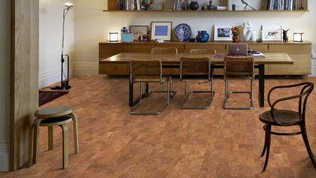 Qual é o piso de cortiça no interior? 100+ (foto) solução bem sucedida. Por que escolher ele?