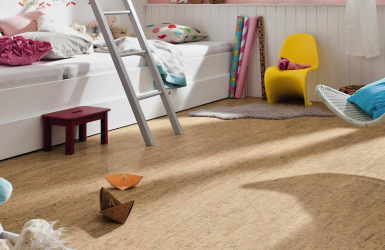 Qual é o piso de cortiça no interior? 100+ (foto) solução bem sucedida. Por que escolher ele?