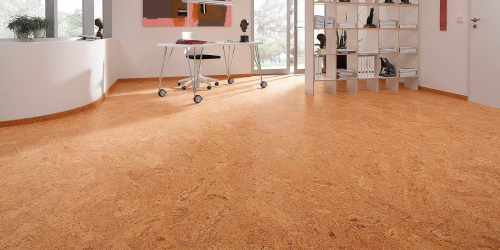 Qual é o piso de cortiça no interior? 100+ (foto) solução bem sucedida. Por que escolher ele?