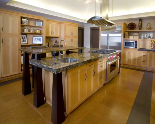 Qual é o piso de cortiça no interior? 100+ (foto) solução bem sucedida. Por que escolher ele?