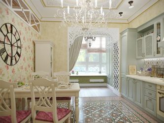 Estilo de Provence em um interior moderno: 335+ Fotos de belos desenhos para os românticos e conhecedores da França (no corredor / sala / cozinha)