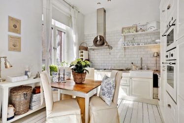 Estilo de Provence em um interior moderno: 335+ Fotos de belos desenhos para os românticos e conhecedores da França (no corredor / sala / cozinha)