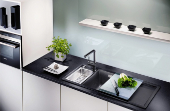 Stone sinks - A beautiful addition to the kitchen. 175+ (Photo) round, square and corner. Choose with us