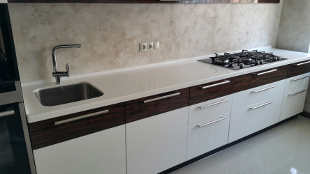 Pias de pedra - uma bela adição à cozinha. 175+ (foto) redondo, quadrado e canto. Escolha com a gente